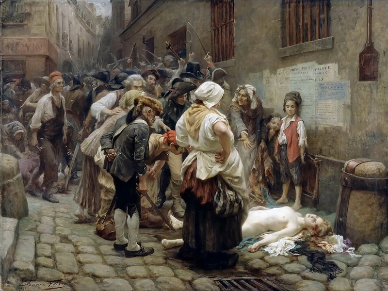 1856-Léon-Eugène-Maxime Faivre - Morte della principessa De Lamballe